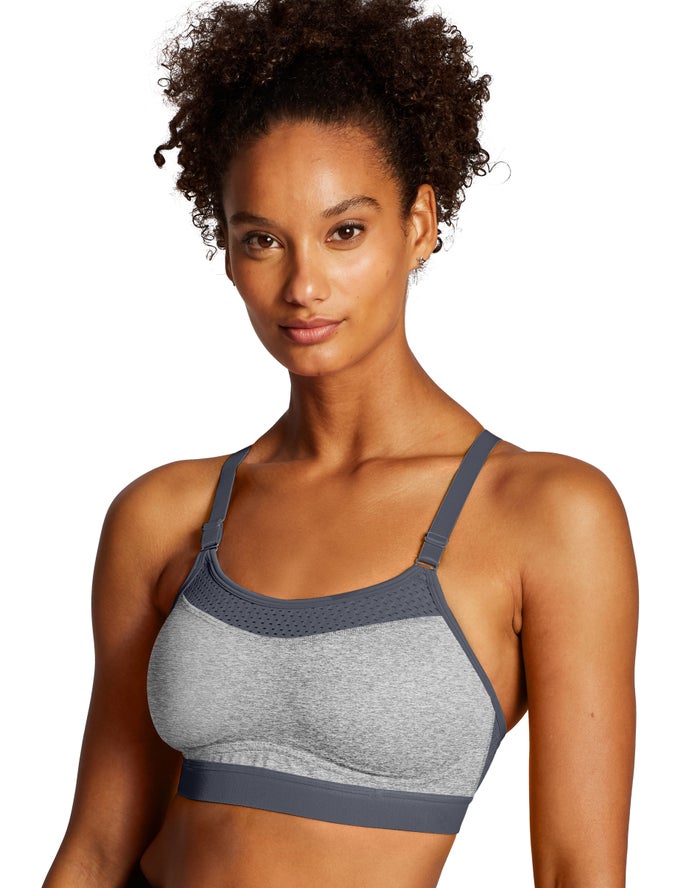 Champion Womens Sports Bra NZ - The Show-Off Grey ( 8413-JVHBQ )